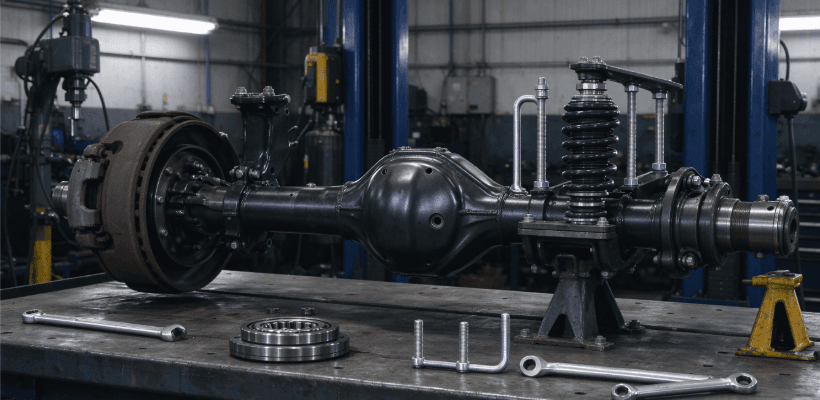 Straight Trailer Axle Inspection and Maintenance from Hub to Suspension