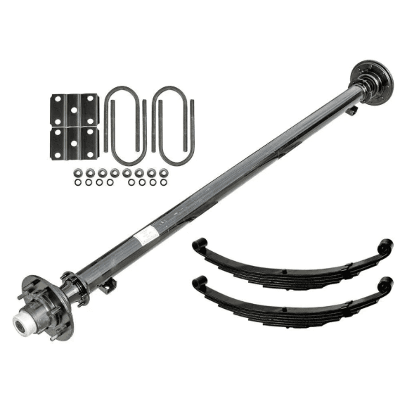 7000lbs trailer idler axle 8 on 6.5 — 7K-Idler Axle-8x6.5